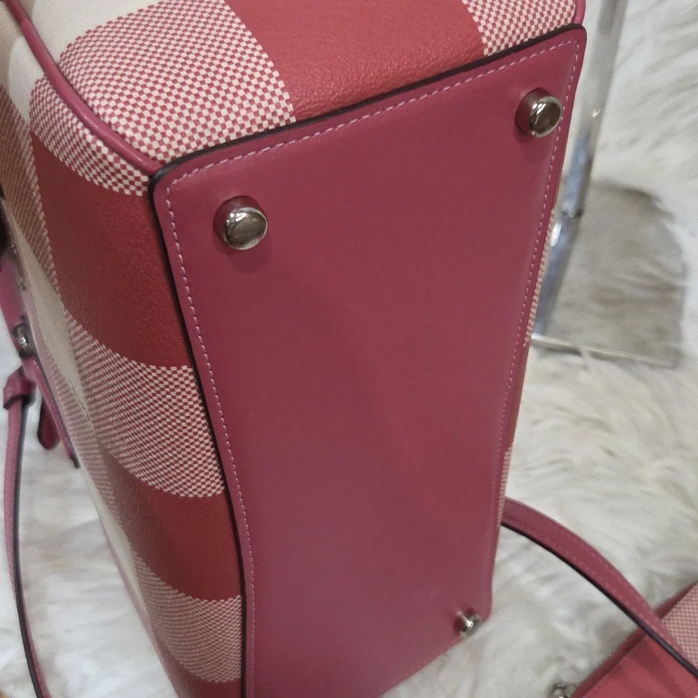 🩷▪️ COACH ▪️Surrey Carryall With Buffalo Plaid Print Zip Wallet Bundle Set - Picture 11 of 17